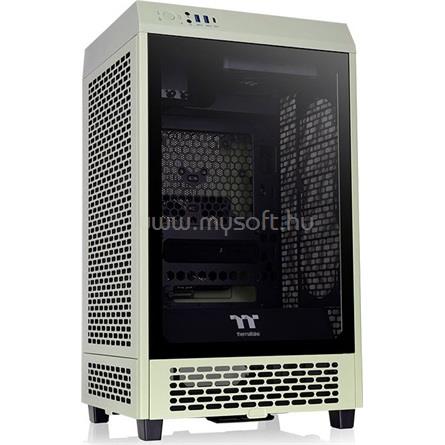THERMALTAKE The Tower 200 Matcha Green zöld (táp nélküli) ablakos mini-ITX ház