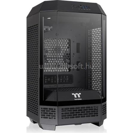 THERMALTAKE The Tower 250 Black fekete (táp nélküli) ablakos Mini-ITX ház