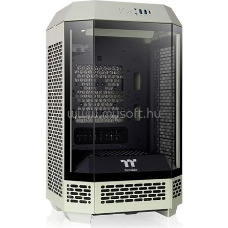 THERMALTAKE The Tower 250 Matcha Green táp nélküli ablakos Mini-ITX számítógépház zöld