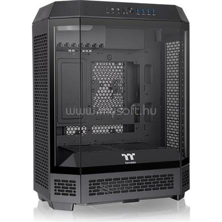 THERMALTAKE The Tower 600 Black táp nélküli ablakos Mid Tower számítógépház fekete