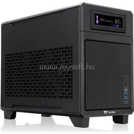 THERMALTAKE TR100  táp nélküli Mini-ITX számítógépház fekete
