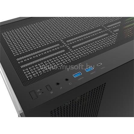 THERMALTAKE View 270 Plus WS ARGB táp nélküli ablakos Mid Tower számítógépház fekete