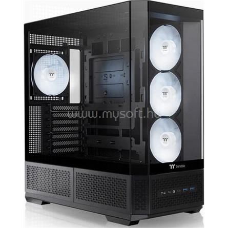 THERMALTAKE View 370 TG ARGB táp nélküli ablakos Mid Tower számítógépház fekete