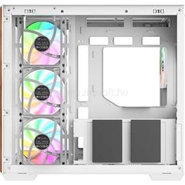 THERMALTAKE View 380 WS ARGB Snow táp nélküli ablakos Mid Tower számítógépház fehér CA-1Z2-00M6WN-WS small