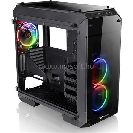 THERMALTAKE View 71 Tempered Glass RGB Edition fekete (táp nélküli) ablakos E-ATX ház