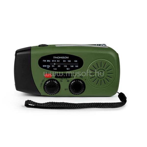 THOMSON RT260 hordozható emergency rádió (zöld-fekete)