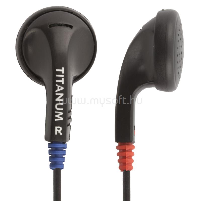 TITANUM sztereó fülhallgató (fekete)