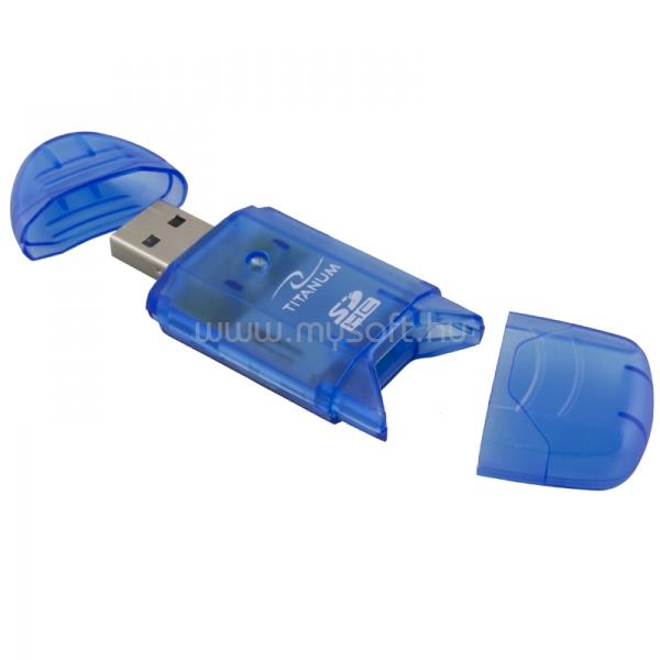 TITANUM USB 2.0 SDHC kártyaolvasó (kék)