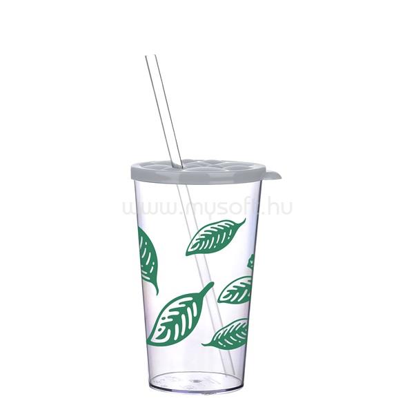 TITIZ IRIS LIMESHAKE BUBBLE pohár tetővel, szívószállal 700ml AP-9449