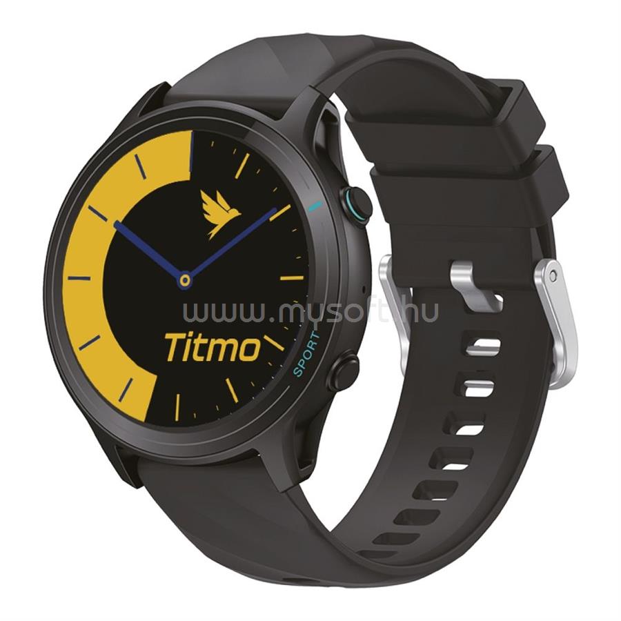 TITMO O-100 okosóra (TFT, Bluetooth-hívás) fekete