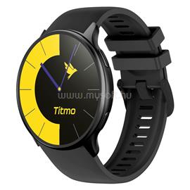 TITMO O-200 okosóra (GPS, AMOLED, Bluetooth-hívás, szilikon szíj) fekete O-200B small