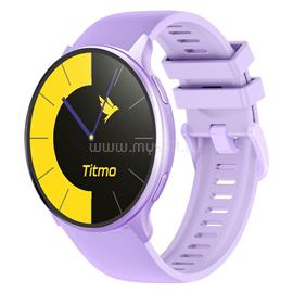 TITMO O-200 okosóra (GPS, AMOLED, Bluetooth-hívás, szilikon szíj) levendula O-200L small