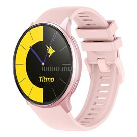 TITMO O-200 okosóra (GPS, AMOLED, Bluetooth-hívás, szilikon szíj) rózsaszín O-200P small