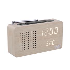 TNB JOY fa borítású, LED kijelzős FM rádiós ébresztőóra TNB112182 small