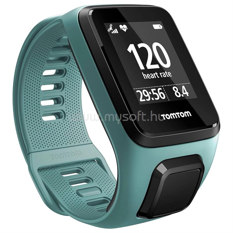 TOMTOM Spark 3 Cardio GPS fitnesz okosóra, aqua, S méret (125 - 172 mm)