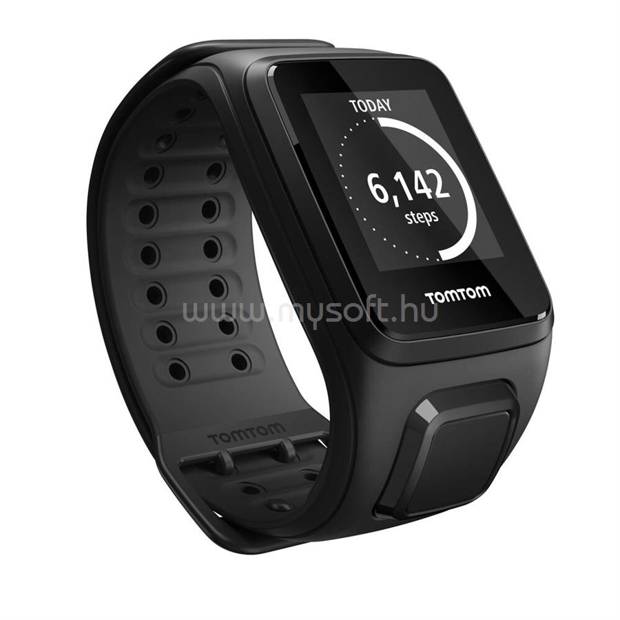 TOMTOM Spark Cardio + Music GPS fitnesz okosóra, kicsi, fekete