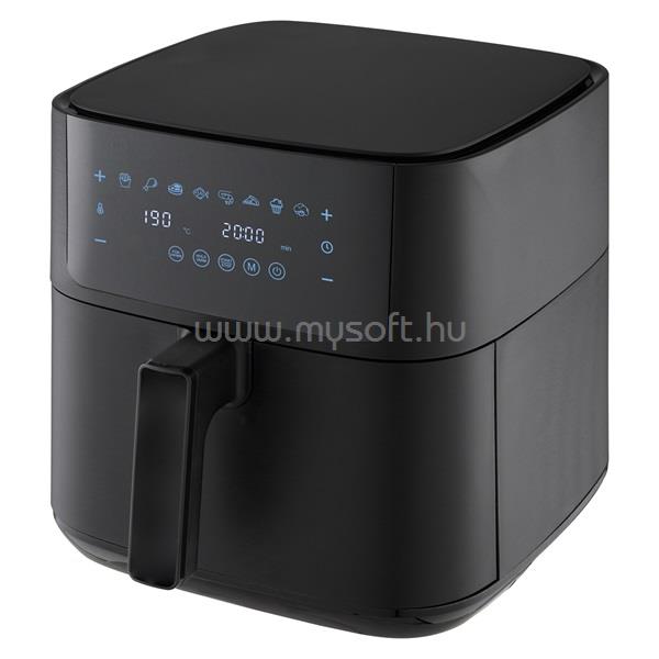 TOO AF-850-B-1800 W fekete 8 L forrólevegős sütő (air fryer/airfryer) digitális vezérléssel