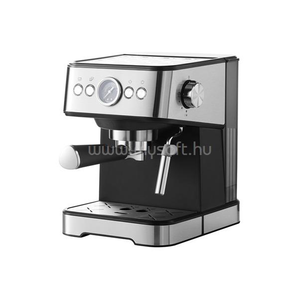 TOO CM-1350-B Eszpresszó kávéfőző tejhabosítóval, nyomásmérővel, 20 bar, 1350W (fekete-rozsdamentes)