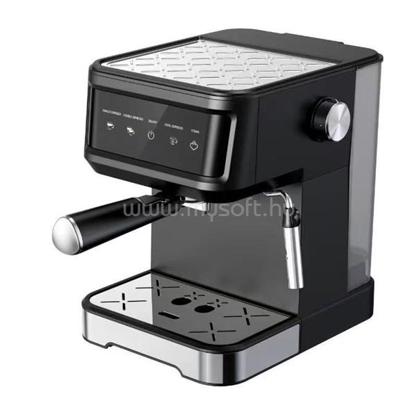 TOO CM-850-B Eszpresszó kávéfőző tejhabosítóval, érintő kapcsolókkal, 20 bar, 850W (fekete-rozsdamentes)