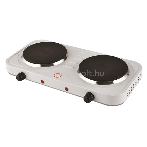 TOO DHP-500WH-2000W fehér dupla elektromos főzőlap 1.000W+1.000W