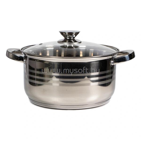 TOO LP-7172-5L prémium rozsdamentes edény  5,6 liter fazék/lábas+fedő 24 x 13cm