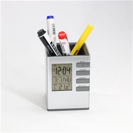 TOO PHC-100-S ezüst digitális óra írószertartóval PHC-100-S_ small