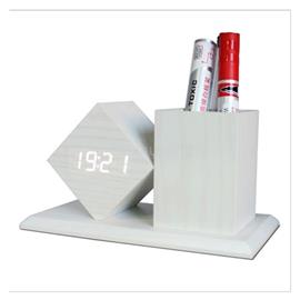 TOO PHC-330-W fehér digitális óra írószertartóval PHC-330-W small