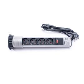TOO PPS-308-4S IP20, 4x 2P+F, ezüst asztalba süllyeszthető elosztó PPS-308-4S small