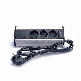 TOO PPS-314-3S IP20, 3x 2P+F, ezüst asztalra rögzíthető elosztó VPS-314-3S small