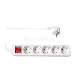 TOO PSW-530S 5 aljzat 3 méter 3x1.5mm2 fehér kapcsolós elosztó PSW-530S small
