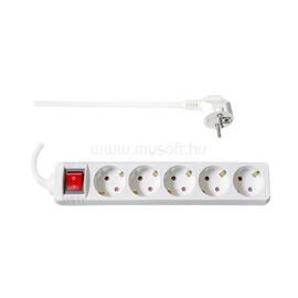 TOO PSW-550S 5 aljzat 5 méter 3x1.5mm2 fehér kapcsolós elosztó PSW-550S small