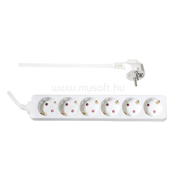 TOO PSW-630 6 aljzat 3 méter 3x1.5mm2 elosztó (fehér)