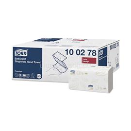 TORK Kéztörlő 2 rétegű Z hajtogatású 200 lap/csomag 15 csomag/karton Extra Soft Singlefold H3 Tork_100278 hófehér TORK_TORK100278 small