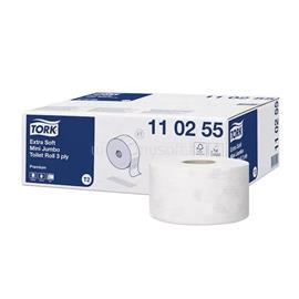 TORK Toalettpapír 3 rétegű közületi átmérő: 18,7 cm 600 lap/120 m/tek 12 tek/karton Extra Soft Mini Jumbo Tork_110255 fehér TORK_TORK110255 small