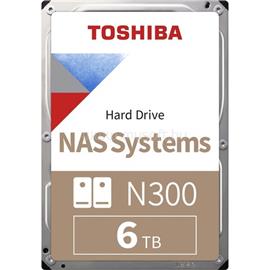 TOSHIBA HDD 6TB 3.5" SATA 7200RPM 256MB N300 NAS HDWG460UZSVA small