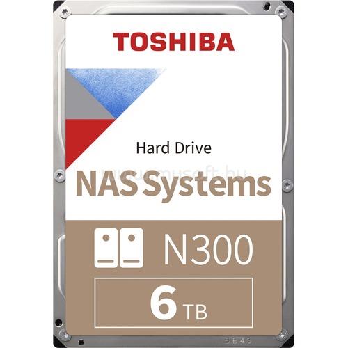 TOSHIBA HDD 6TB 3.5" SATA 7200RPM 256MB N300 NAS