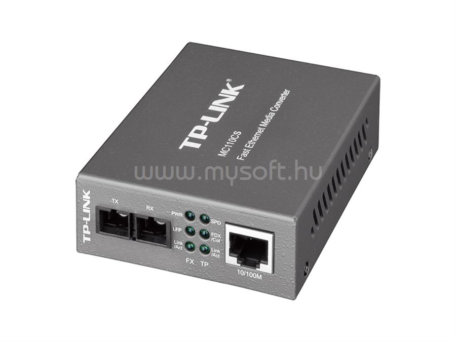 TP-LINK 10/100 Mbps Single-módú média konverter