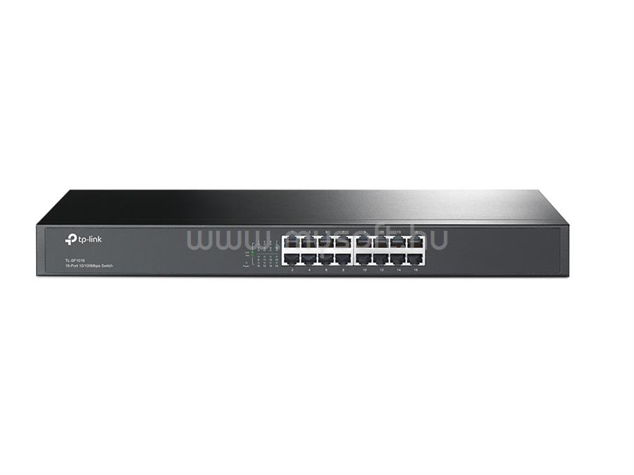 TP-LINK 16 portos 10/100 Mb/s Rackbe szerelhető Switch