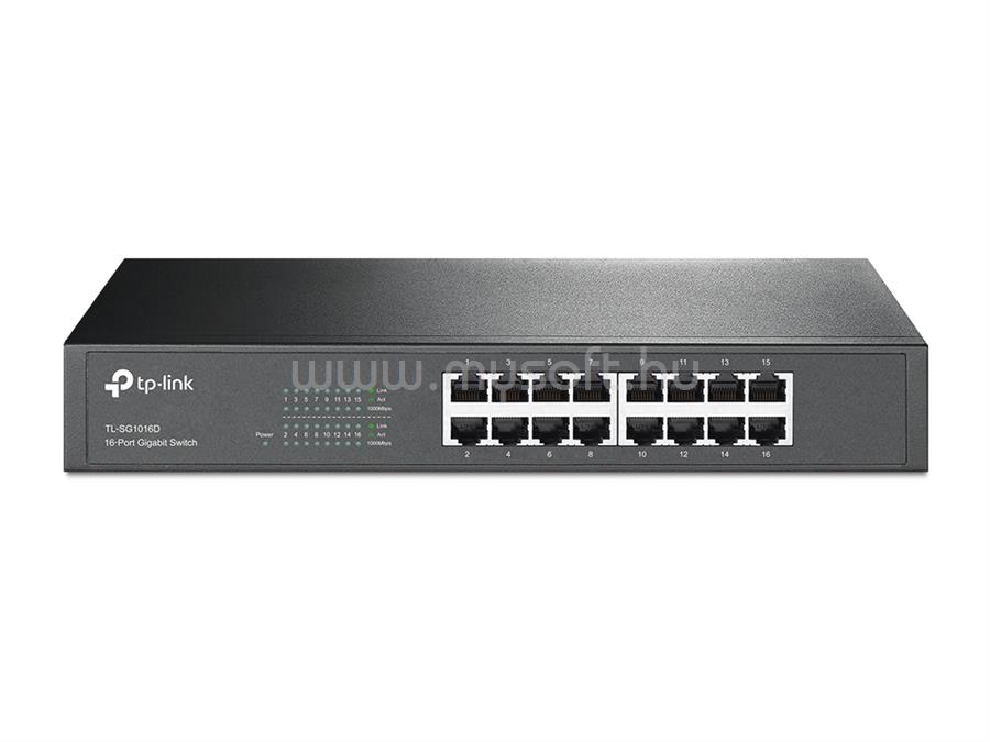 TP-LINK 16 portos Gigabites Asztali/Rackbe szerelhető Switch