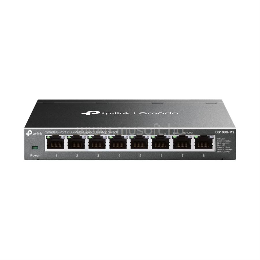 TP-LINK DS108G-M2 Switch 8x2.5Gbps Fémházas Omada