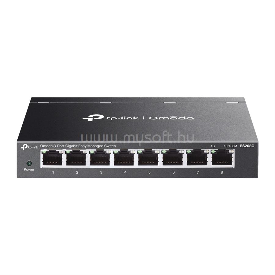 TP-LINK ES208G Switch 8x1000Mbps fémházas Easy Smart (Omada)