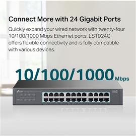 TP-LINK LS1024G 24-Port Gigabit Desktop/Rackmount Switch LS1024G small