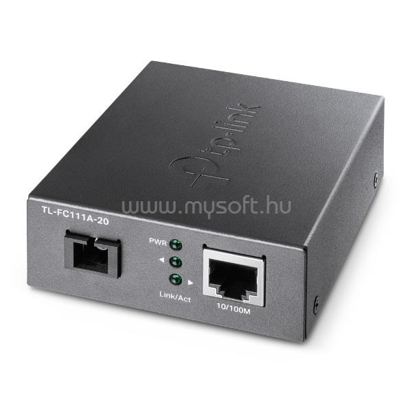 TP-LINK TL-FC111A-20 Optikai Media Konverter WDM 100(réz)-100FX(SC) Single mód