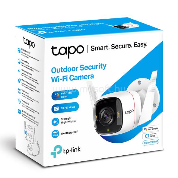 TP-LINK TAPO C320WS Wireless Kamera Cloud kültéri éjjellátó (verzió: V2.0) TAPO_C320WS_V2 large