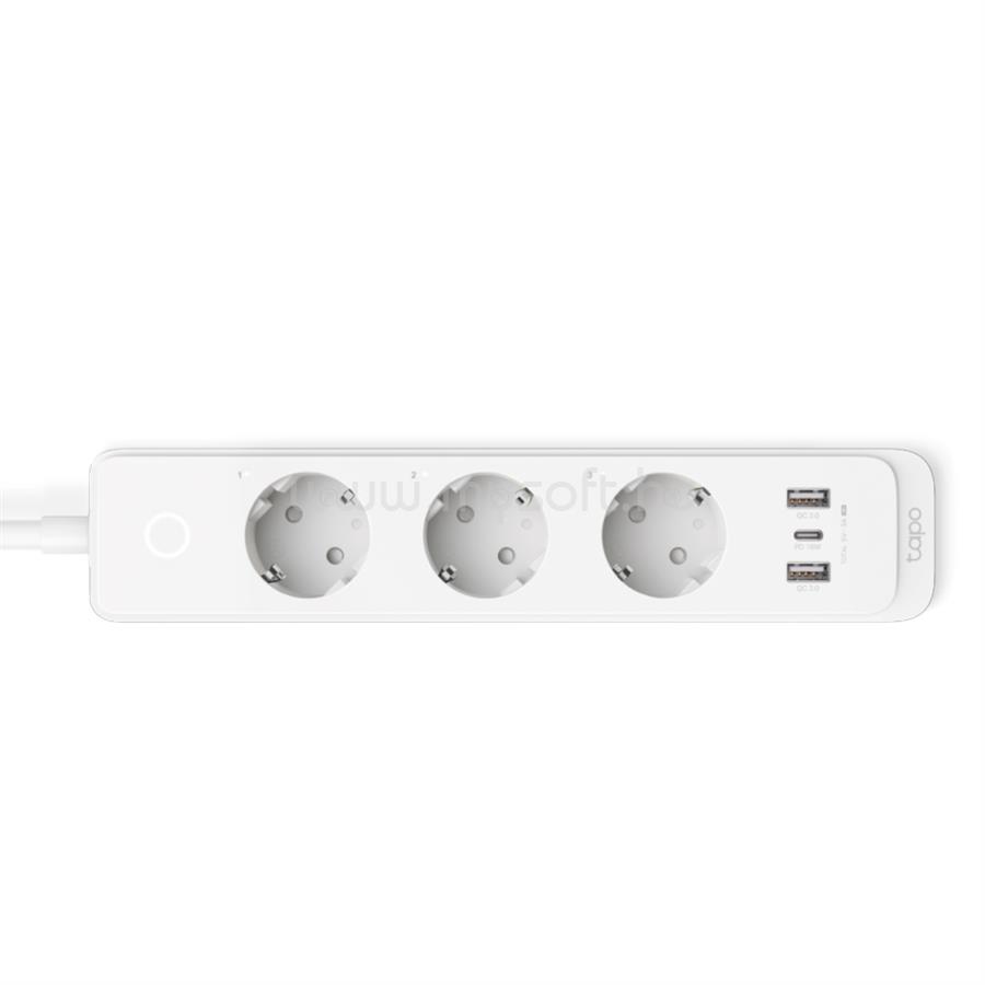 TP-LINK TAPO P300 okos Wi-Fi elosztó, 3xDugalj + 2xUSB + 1x 18W USB-C