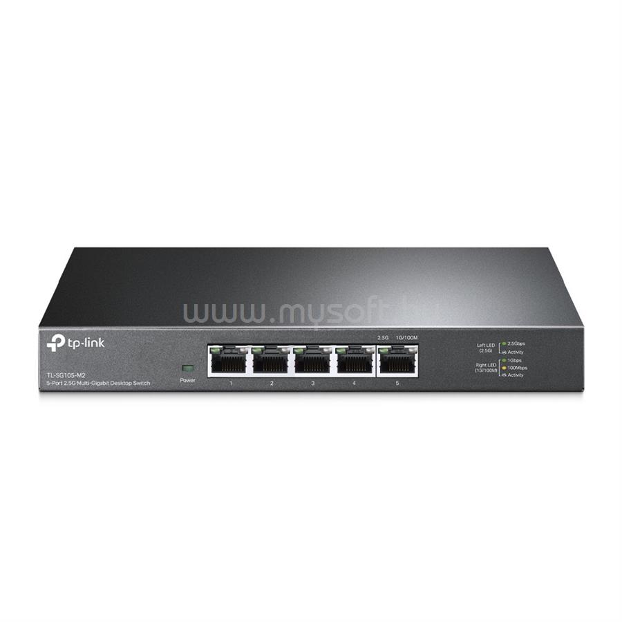 TP-LINK TL-SG105-M2 Switch 5x2.5Gbps, Fémházas Asztali