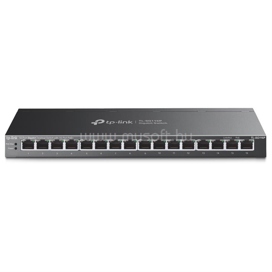 TP-LINK TL-SG116P Switch 16x1000Mbps(16xPOE+)