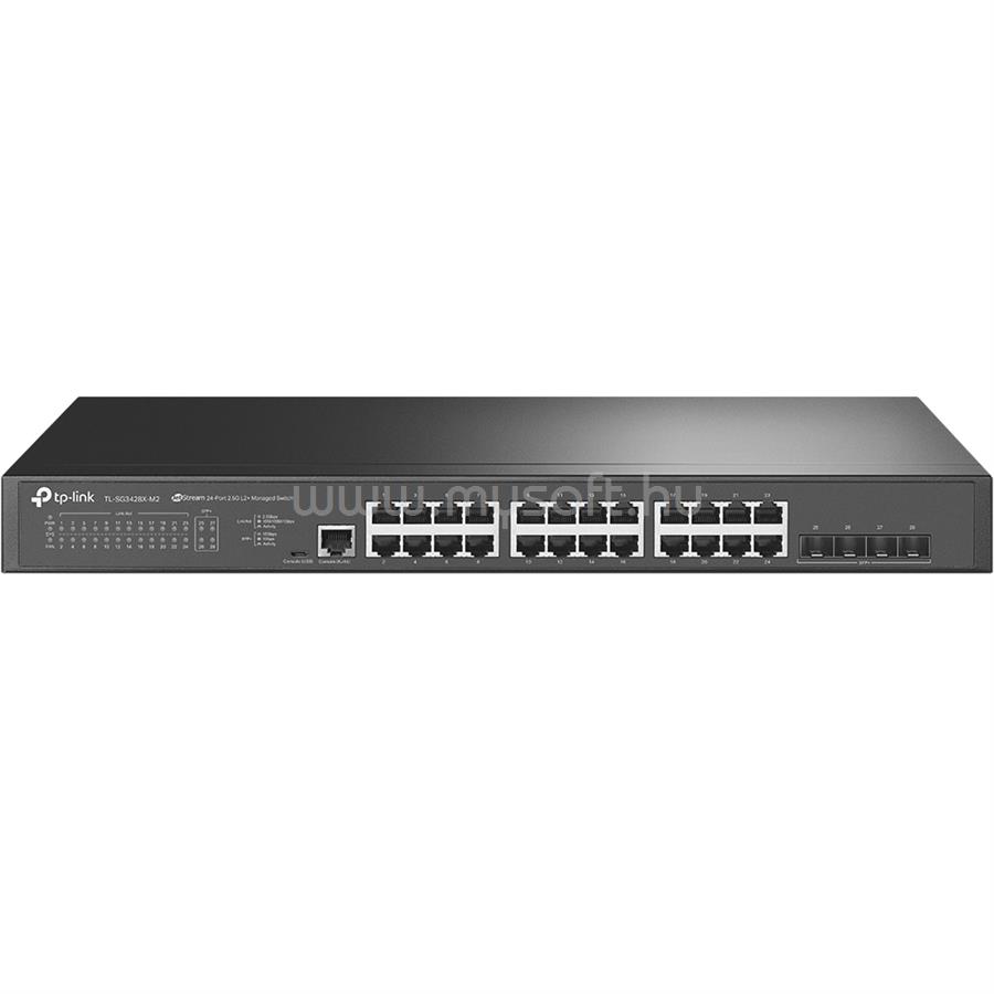 TP-LINK TL-SG3428X-M2 JetStream 24-Port 2.5GBASE-T L2+ Managed Switch with 4 10G SFP+ Slots
