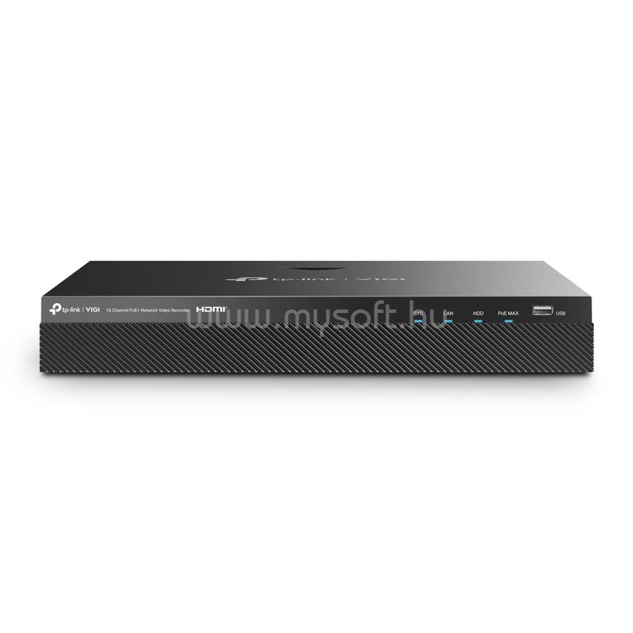 TP-LINK VIGI NVR2016H-16MP Video Recorder 16 csatornás POE+