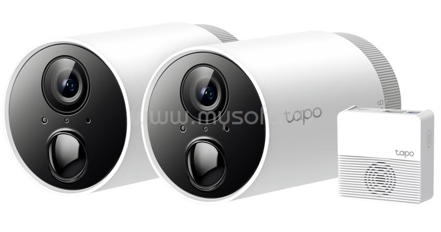TP-LINK Wireless Kamera Cloud beltéri/kültéri éjjellátó, TAPO C400S2 (2-PACK)